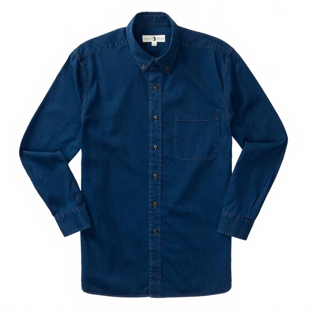 NEW DUCK HEAD men's denim sport shirt in indigo